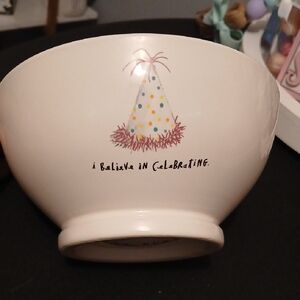 Rae Dunn Celebration Party Hat Bowl
